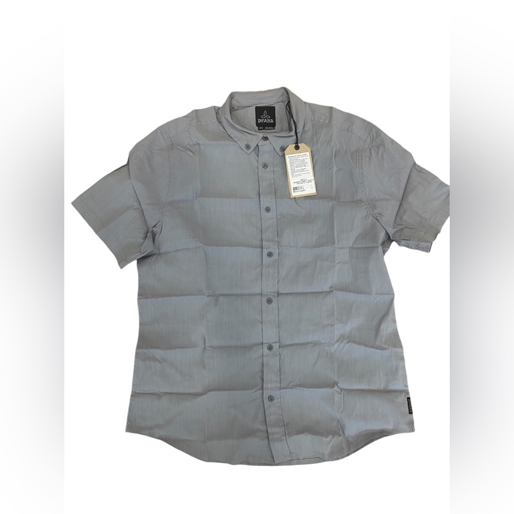 Prana Granger Short Sleeve Tailored Button Front Shirt
